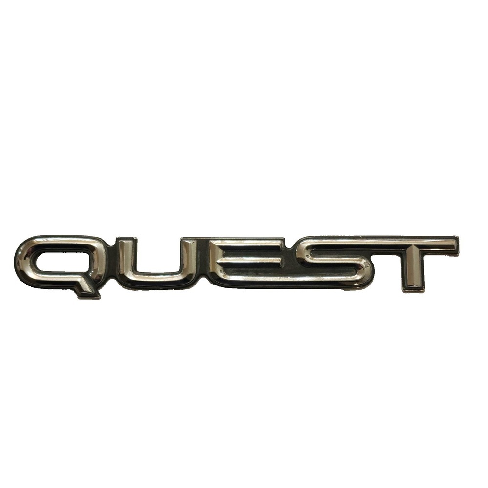 Nissan Quest Side Logo Emblem Script 9' 3/4